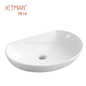 Vesell shape ceramic art basin